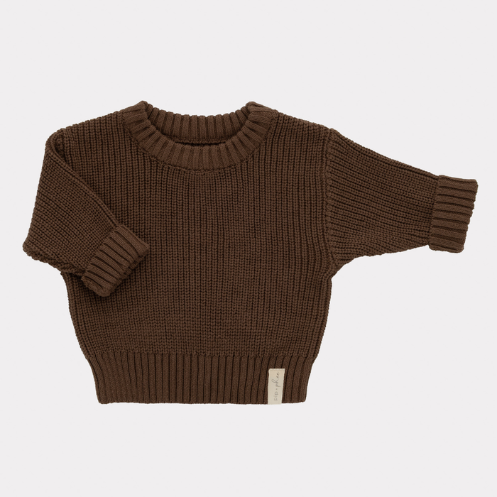 Knit Sweaters in Brown Knit