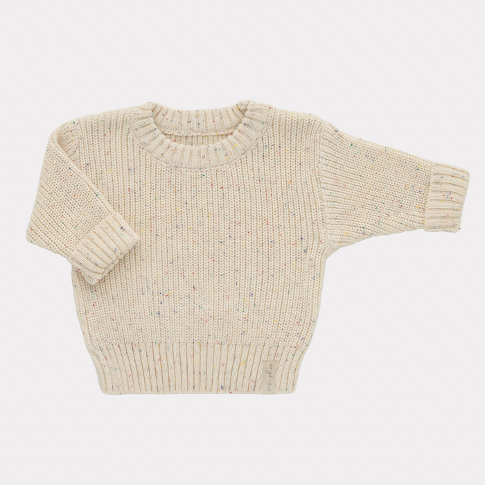 Knit Sweaters in Multi Fleck Knit