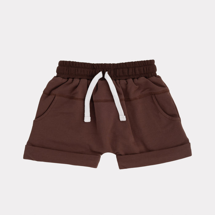 Essential Harem Shorts in Bark