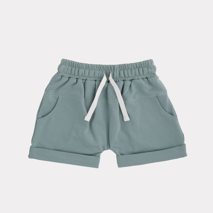 Essential Harem Shorts in Dusty Aqua