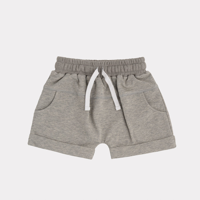 Essential Harem Shorts in Heather Grey