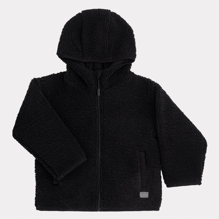 Sherpa Zip Jacket in Black