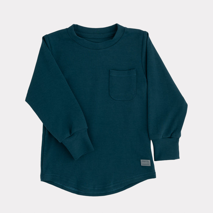 Premium Long Sleeve Shirt in Teal