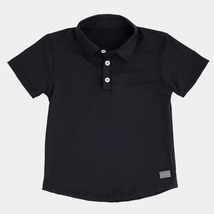Athletic Polo in Black