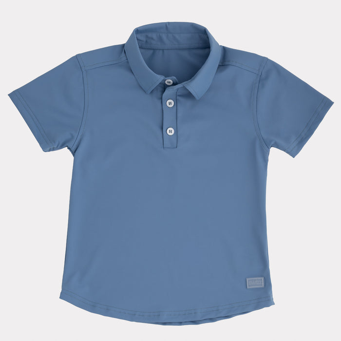 Athletic Polo in True Blue