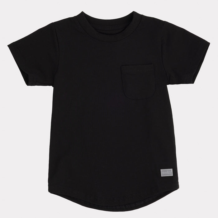 Lightweight Pocket T-Shirt in Black