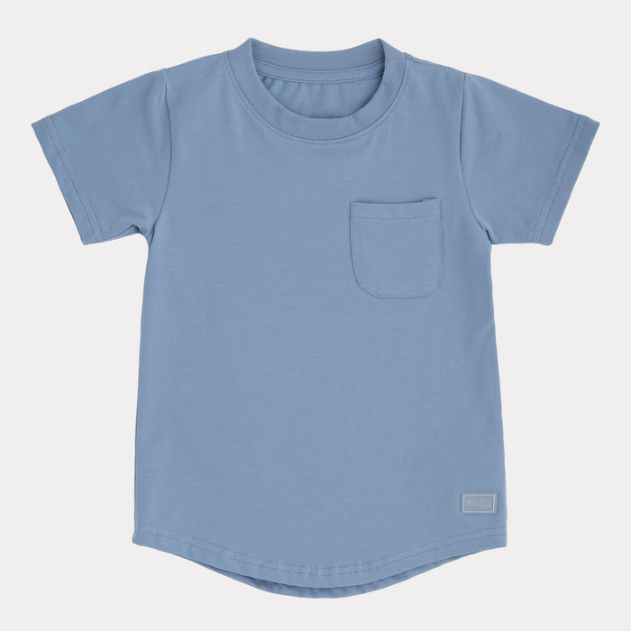 Lightweight Pocket T-Shirt in Denim