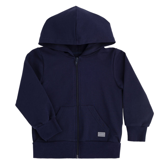 Essential Zip Up Hoodie in Navy