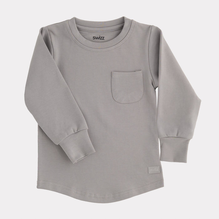 Premium Long Sleeve Shirt in Fog