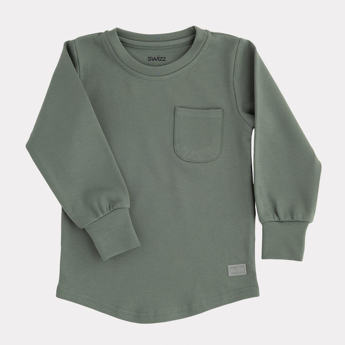 Premium Long Sleeve Shirt in Thyme