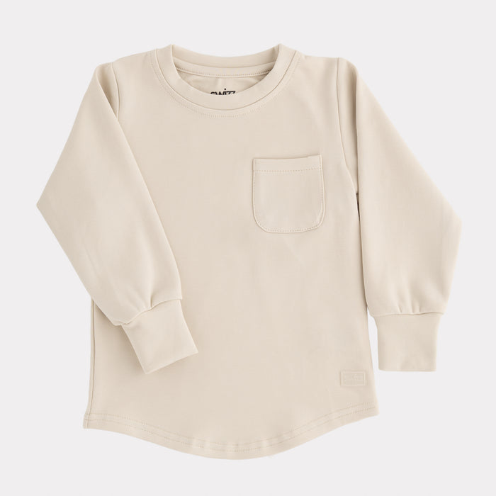 Premium Long Sleeve Shirt in Bone