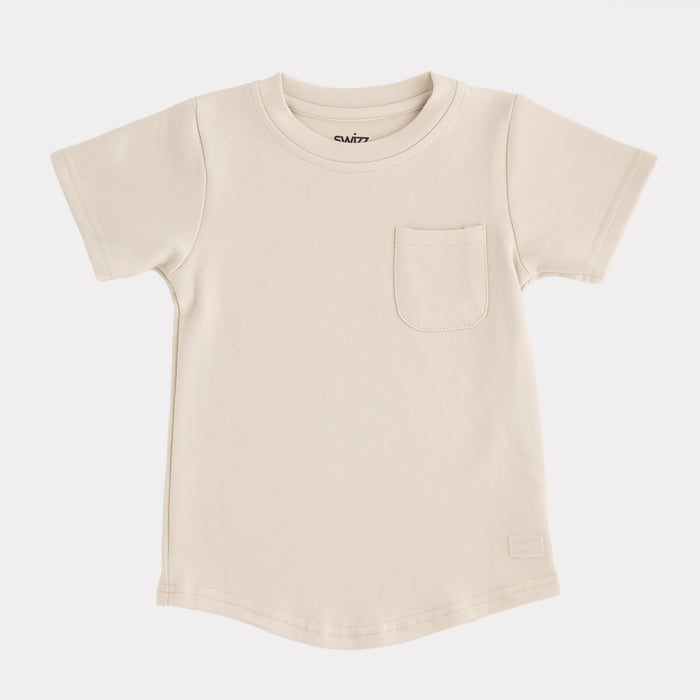 Premium Pocket T-Shirt in Bone